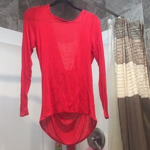 Long sleeved red shirt